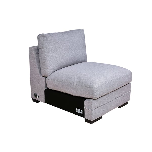 Pan Emirates Weltex Arm Less Single Seater Sofa Silver Pan Emirates Weltex Arm Less Single Seater Sofa Silver