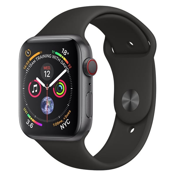 Apple Apple Watch Series 4 GPS 40mm Space Grey Aluminium Case With Black Sport Band Apple Apple Watch Series 4 GPS 40mm Space Grey Aluminium Case With Black Sport Band