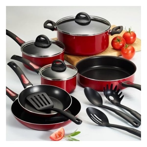 Tramontina 13Pc Everyday Cookware Red Se Non Stick Tramontina 13Pc Everyday Cookware Red Se Non Stick