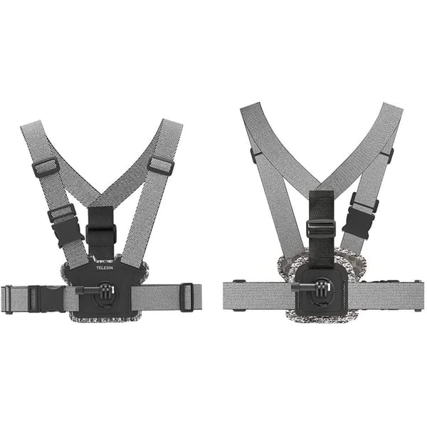 TELESIN Chest Strap Mount Dual Angle for GoPro and Action Camera