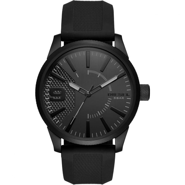 Diesel DZ1807 Total black silicon watch Mens Watch