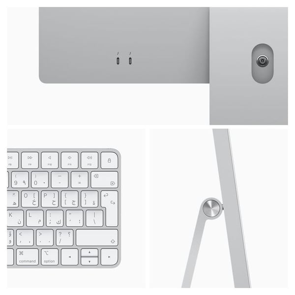 iMac 24-inch (2021) - M1 chip 8GB 256GB 7 Core GPU 24inch Silver English/Arabic Keyboard iMac 24-inch (2021) - M1 chip 8GB 256GB 7 Core GPU 24inch Silver English/Arabic Keyboard