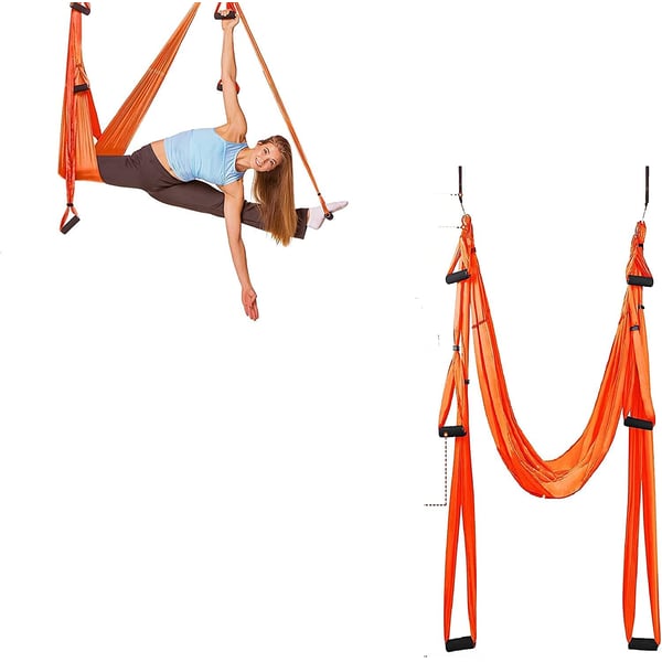 Buy ULTIMAX Yoga Swing, Anti-Gravity Yoga Sling Hammock for Aerial Yoga  Inversion Tool Antigravity Ceiling Hanging Yoga Sling-orange Online in UAE