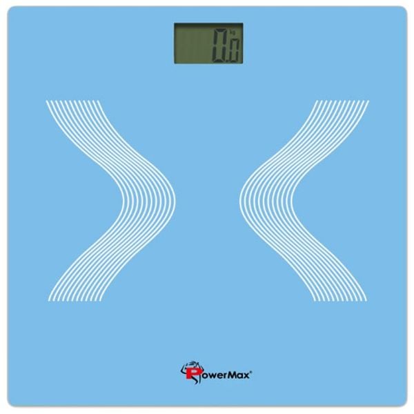 PowerMax Digital Bathroom Weight Scale blue 180kg