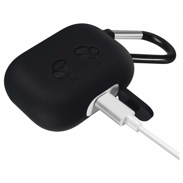 Glassology Silicone Case With Hooks For Airpods Pro Black Glassology Silicone Case With Hooks For Airpods Pro Black