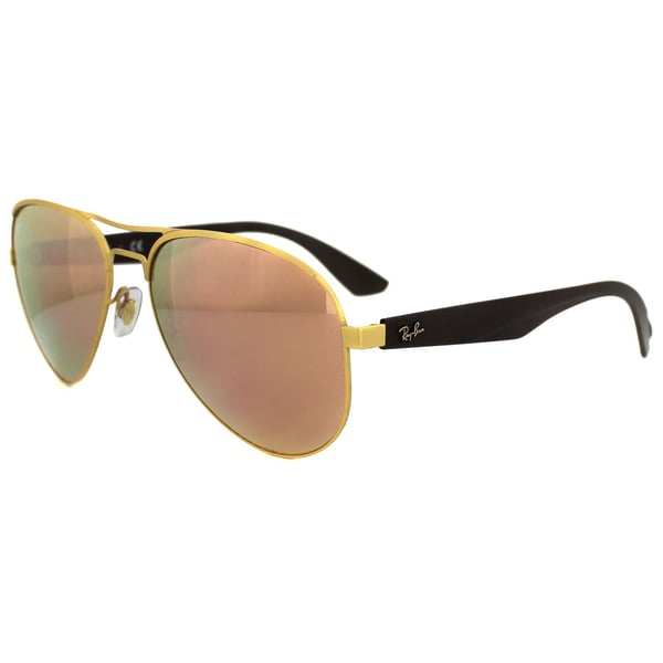 Rayban Aviator Gold Metal Unisex Sunglasses - RB3523-112/2Y-59 Rayban Aviator Gold Metal Unisex Sunglasses - RB3523-112/2Y-59