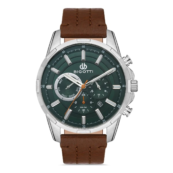 Bigotti Milano Mens Leather Strap Watch - Bg.1.10299-2 Bigotti Milano Mens Leather Strap Watch - Bg.1.10299-2