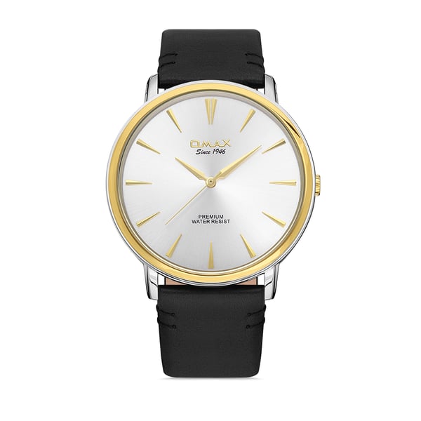 Omax Watches For  Men Pu Leather Analog 00sx7007nb08