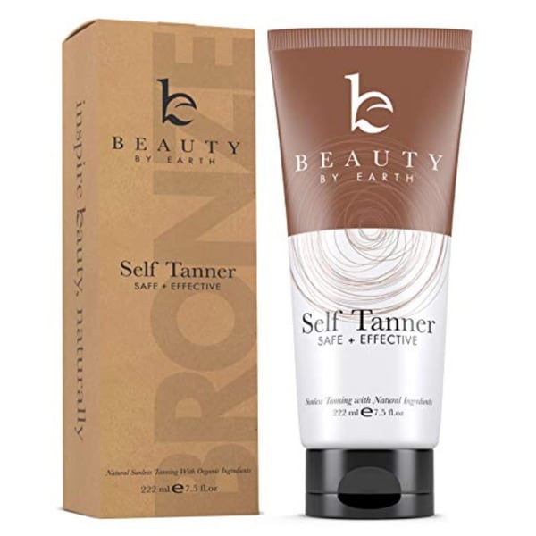 Beauty by Earth Self Tanner with Organic & Natural Ingredients, Tanning Lotion, Sunless Tanning Lotion for Darker Bronzer Skin, Self Tanning Lotion - Self Tanners Best Sellers, Fake Tan