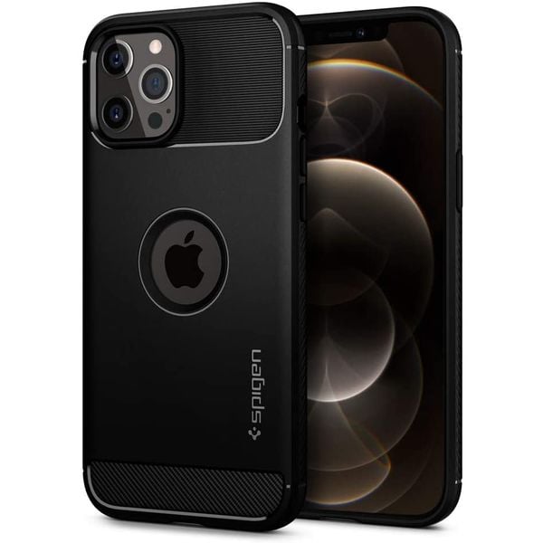 Spigen Rugged Armor Designed For iPhone 12 Case And iPhone 12 Pro Case/Cover 6.1-inch Matte Black