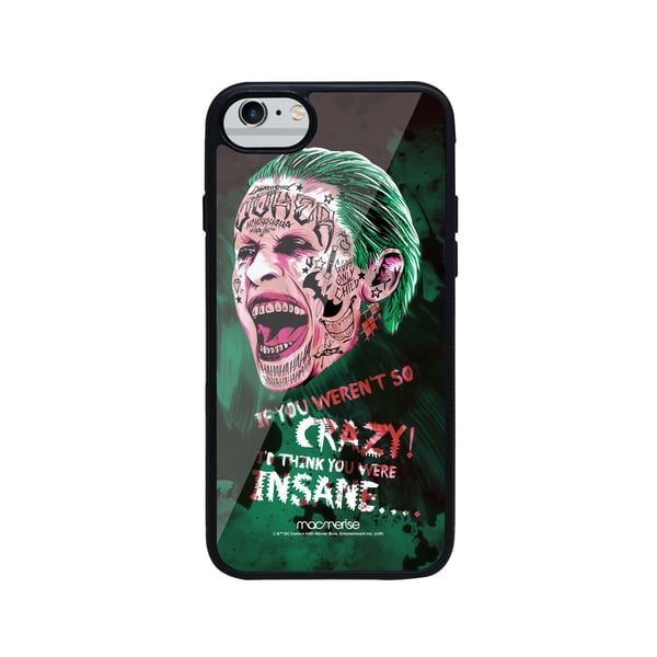 Crazy Insane Joker - Glass Case for iPhone 6S