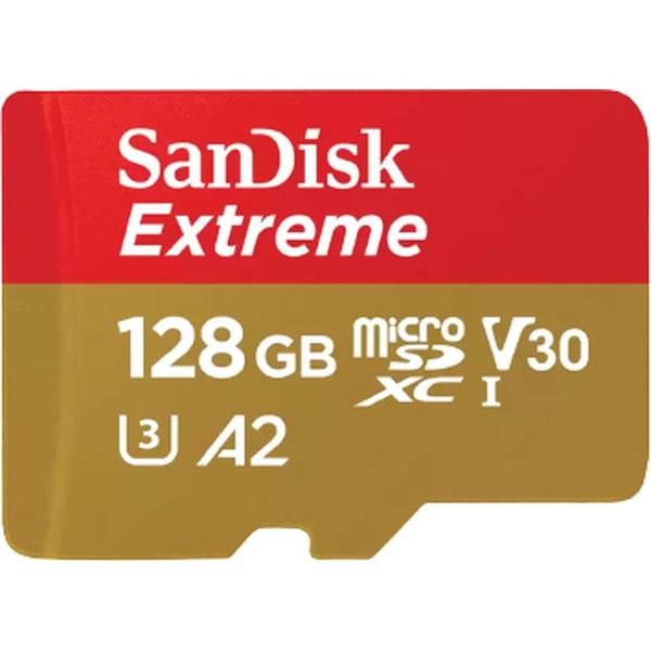 Sandisk Memory Card Extreme MicroSD UHS I 128GB Red/Beige SDSQXAA-128G-GN6MN Sandisk Memory Card Extreme MicroSD UHS I 128GB Red/Beige SDSQXAA-128G-GN6MN