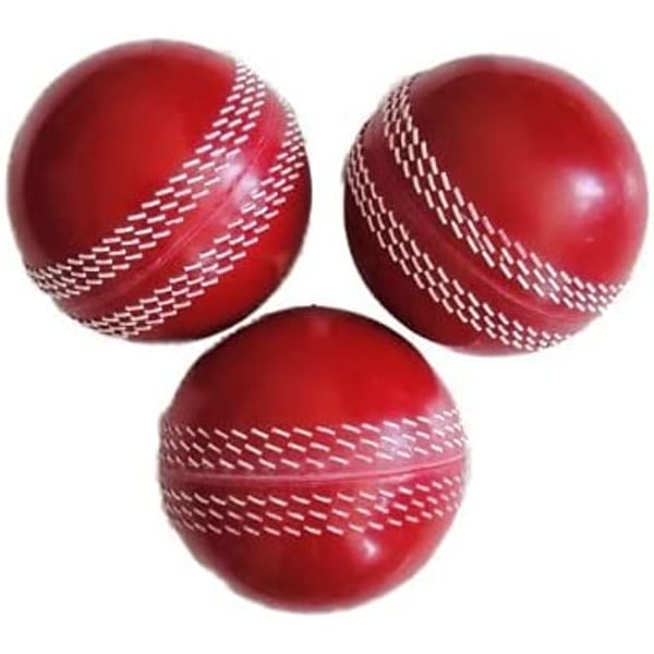 ULTIMAX Cricket Rubber Soft Balls Cricket Balls for Practice 1 packet inside 3 ball-RED ULTIMAX Cricket Rubber Soft Balls Cricket Balls for Practice 1 packet inside 3 ball-RED