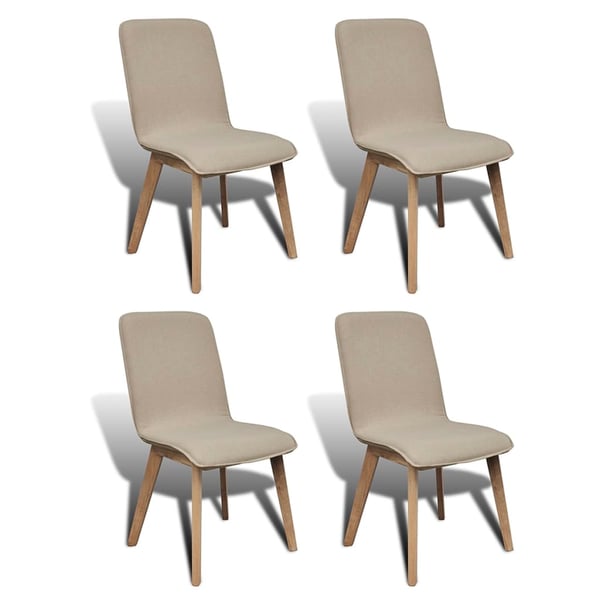 Oak fabric clearance dining chairs