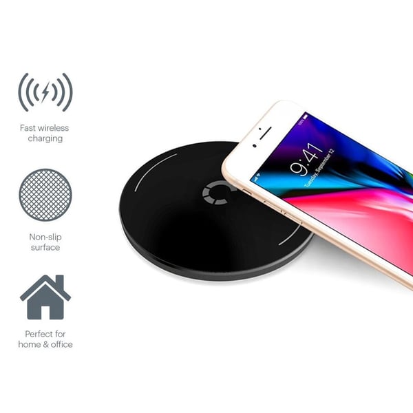 Cygnett Powerbase Qi Wireless 10w Desk Charger - Black