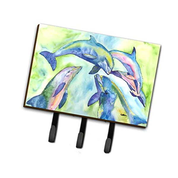 Caroline's Treasures 8548Th68 Dolphin Leash Or Key Holder, Triple, Multicolor Caroline's Treasures 8548Th68 Dolphin Leash Or Key Holder, Triple, Multicolor