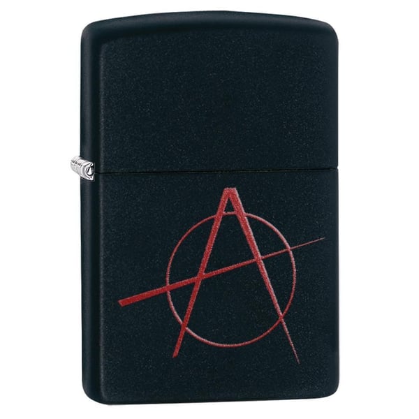Zippo 20842 218 Anarchy Black Matte Windproof Lighter Zippo 20842 218 Anarchy Black Matte Windproof Lighter