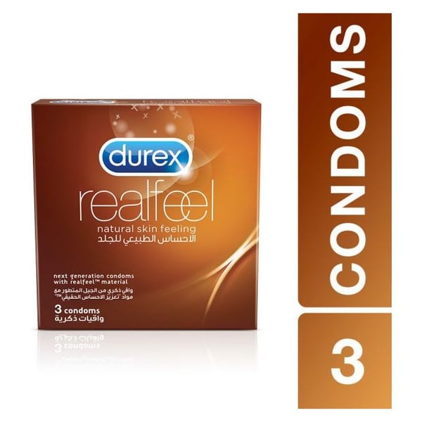 Durex Real Feel Condoms Pack of 3pcs