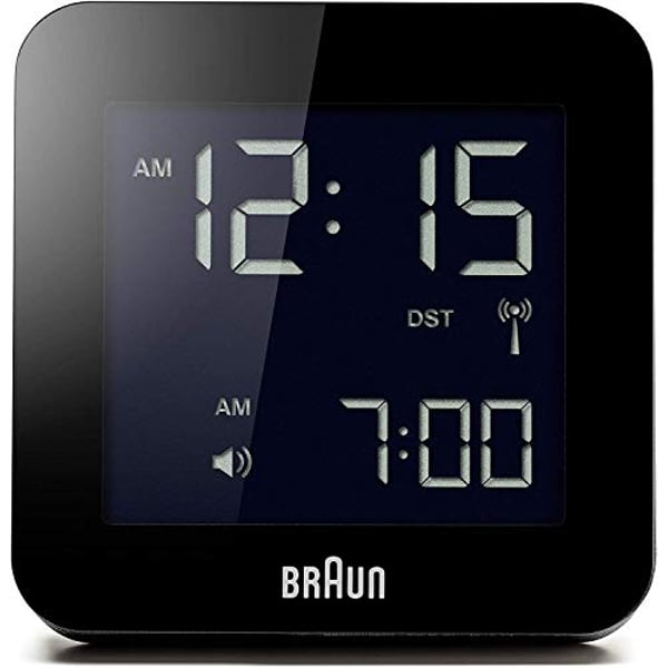 Braun Bnc009Bk-Rc Digital Quartz Alarm Clock