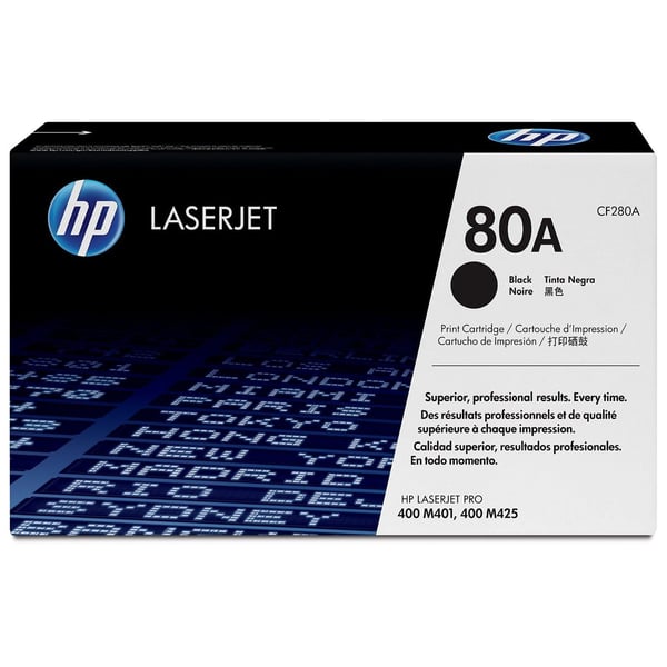 HP 80A CF280A Black Original Laserjet Toner Cartridge