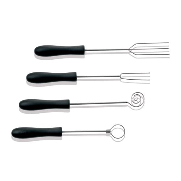 Paderno World Cuisine Set Of 4 Inch Chocolate Dipping Forks Made Of Steel And Plastic Paderno World Cuisine Set Of 4 Inch Chocolate Dipping Forks Made Of Steel And Plastic