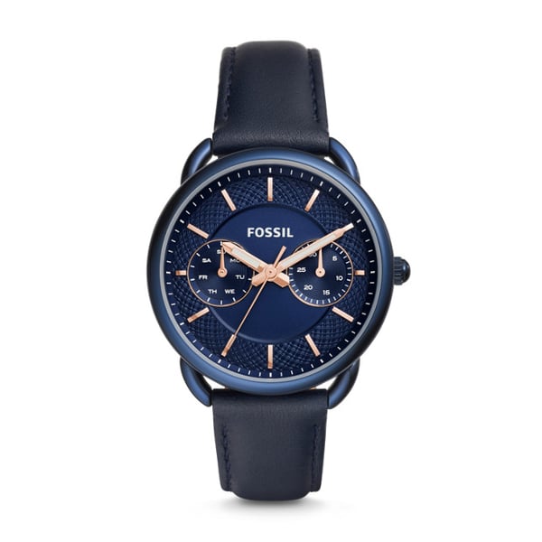 Fossil ES4092 Tailor Multifunction Blue Leather Watch