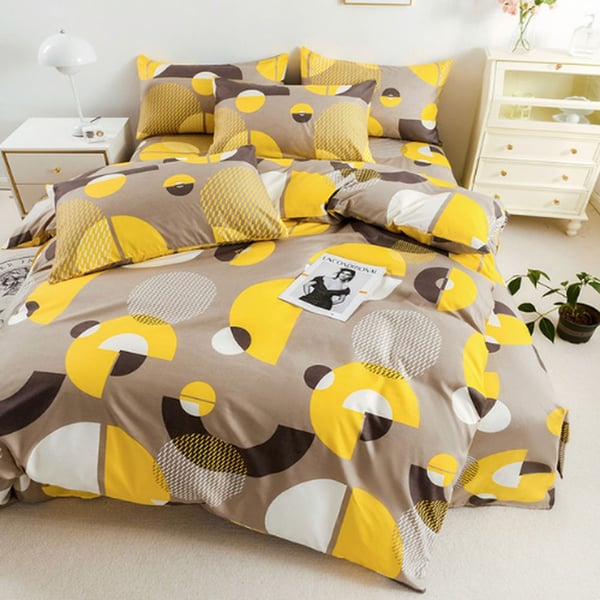Buy Luna Home King Size 6 Pieces Bedding Set Without Filler, Modern