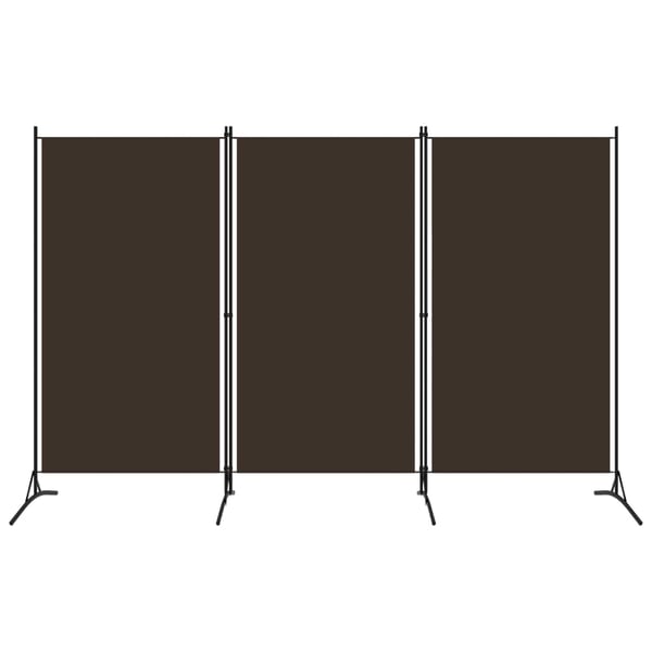 Vidaxl 3-panel Room Divider Brown 260x180 Cm