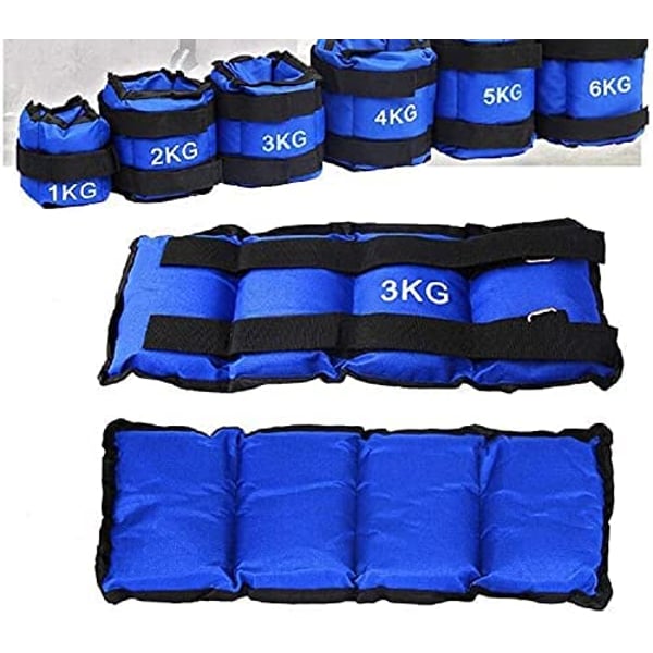 Ankle Weights Breathable For Fitness-3kg X 2 Ankle Weights Breathable For Fitness-3kg X 2