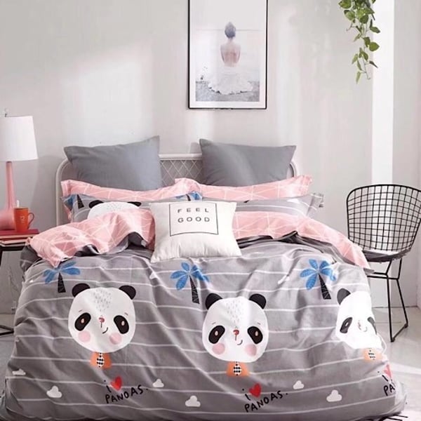 DealsForLess Single Panda Duvet Cover Set