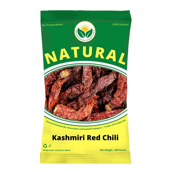 Natural Fresh Kashmiri Chilli 250g