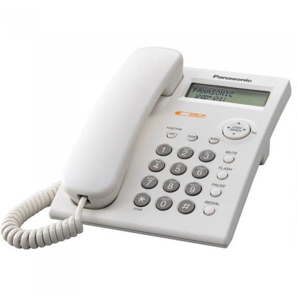 Panasonic KXTS C11F Corded Telephone White