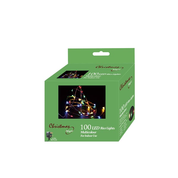 Buy 100 LED Rice Lights Multicolour 9.90m Online in UAE Sharaf DG