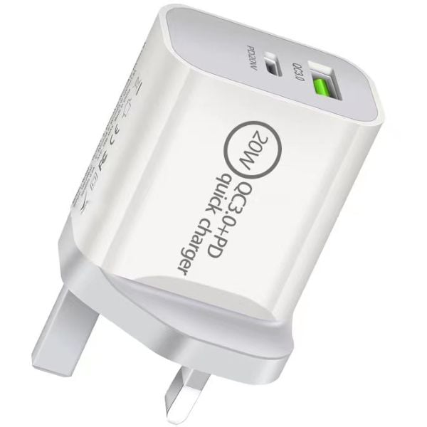 Maxguard Dual Port Wall Charger White Maxguard Dual Port Wall Charger White