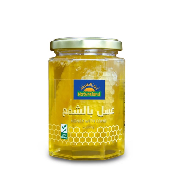 Natureland Honey with Comb 350g Natureland Honey with Comb 350g