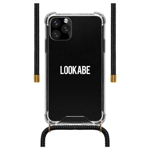 Lookabe Necklace Clear Case & Cord iPhone 11 Pro Max Black
