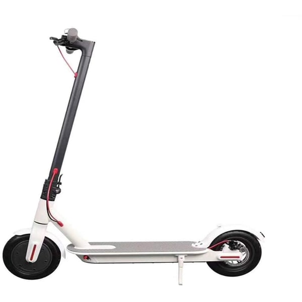 Skyland Unisex Adult EM-1603-W Pro Electric Scooter With Fixed Digital Speedometer On Board- White, L=108 cm x W=43.3 cm x H= 112 cm