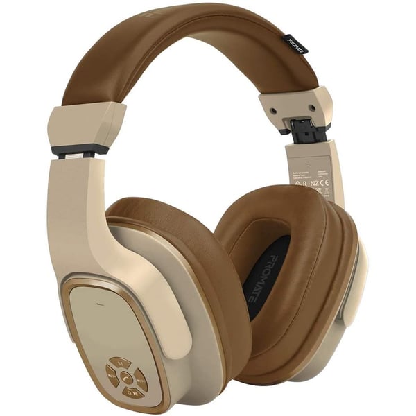 Promate CORVIN Wireless On-Ear Headphone Brown Promate CORVIN Wireless On-Ear Headphone Brown