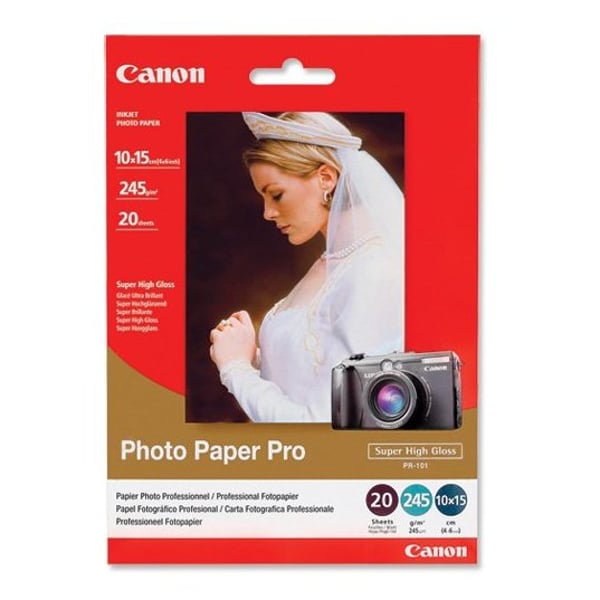 Canon PR-101 Photo Paper Pro 4x6in 20 Sheets