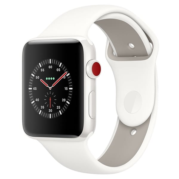 Apple Watch Edition GPS + Cellular 38mm White Ceramic Case with Soft White/Pebble Sport Band