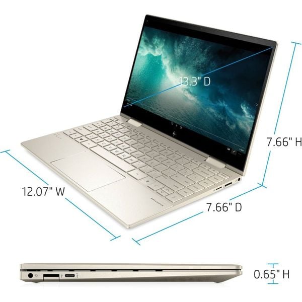 HP ENVY x360 2in1 Touchscreen Laptop-BD0023DX - Core™ i7 11th Gen 8GB 512GB Win10 13.3inch FHD Pale Gold HP ENVY x360 2in1 Touchscreen Laptop-BD0023DX - Core™ i7 11th Gen 8GB 512GB Win10 13.3inch FHD Pale Gold
