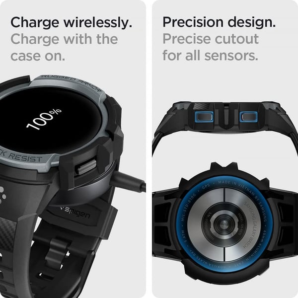 Spigen Rugged Armor Pro Designed For Samsung Galaxy Watch 5 Case With Band 40mm (2022) - Charcoal Gray Spigen Rugged Armor Pro Designed For Samsung Galaxy Watch 5 Case With Band 40mm (2022) - Charcoal Gray