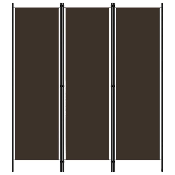 Vidaxl 3-panel Room Divider Brown 150x180 Cm Vidaxl 3-panel Room Divider Brown 150x180 Cm