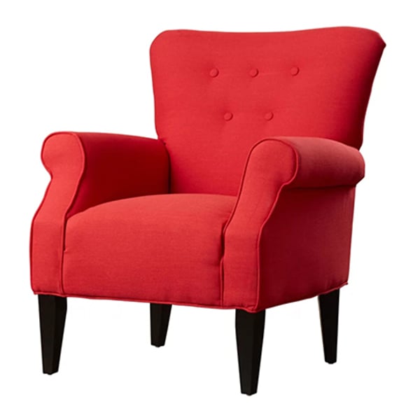 Red sales accent chair