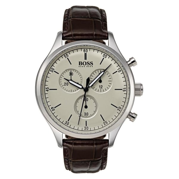 Buy Hugo Boss Companion Watch For Men with Brown Leather Strap in Dubai,Sharjah, Abu Dhabi â UAE