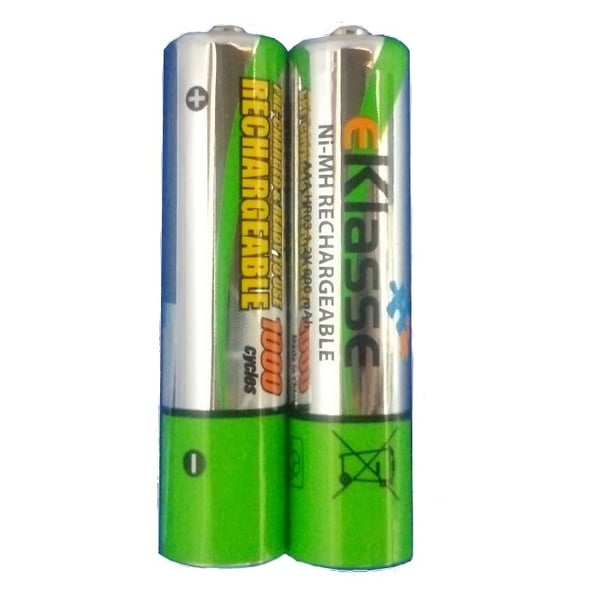 Eklasse EKRCAAA2P01 AAA/HR03 800mAh Rechargeable Battery 2PCS Eklasse EKRCAAA2P01 AAA/HR03 800mAh Rechargeable Battery 2PCS