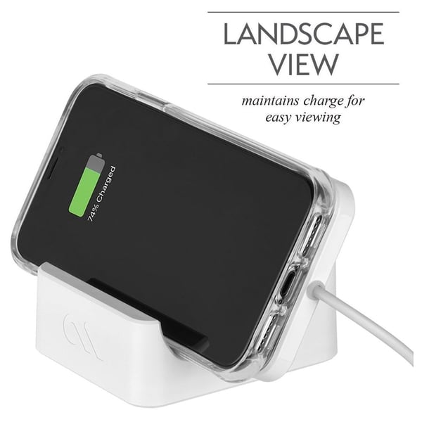 Case Mate Wireless Power Pad With Stand - White Case Mate Wireless Power Pad With Stand - White