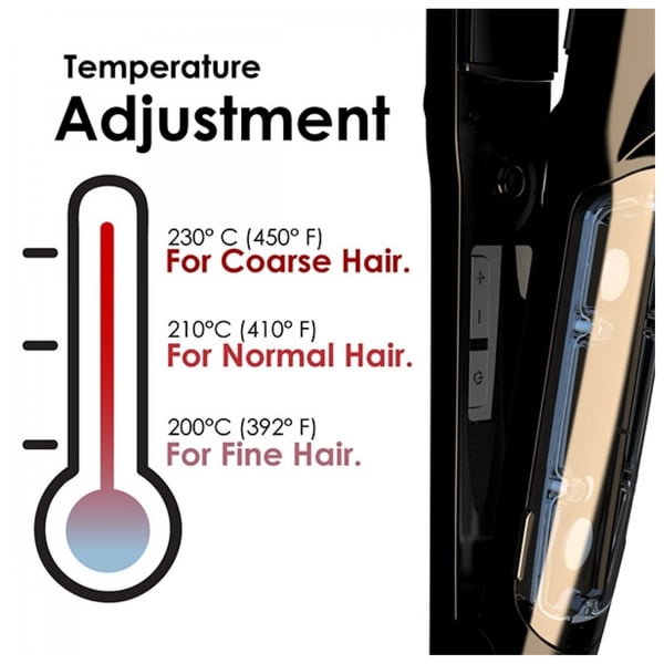 Buy online Best price of Rush Brush Hair Steam Straightener Purple EVE