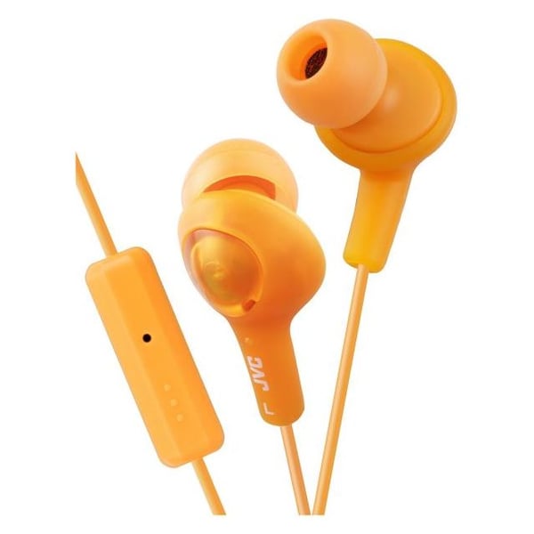 JVC Gumy Plus Wired Earphone Orange - HAFR6D