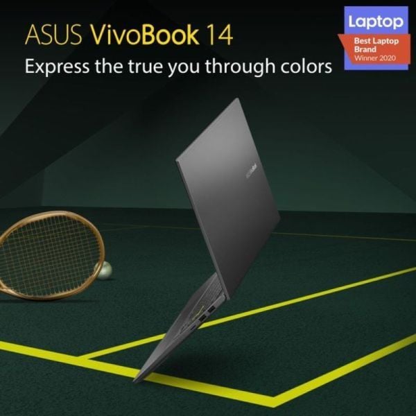 ASUS Vivobook 14 K413EQ-EB572W Slim Laptop - Core i7 2.8GHz 16GB 1TB 2GB 14inch FHD Win11Home Black English/Arabic Keyboard